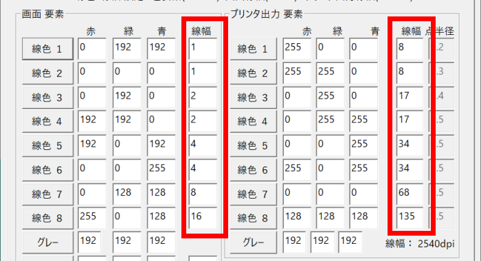 line-weight setting8
