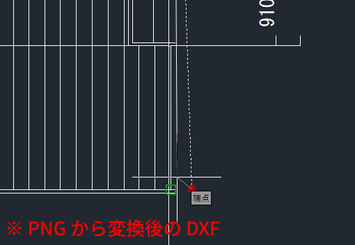 変換後の DXF のパスを編集
